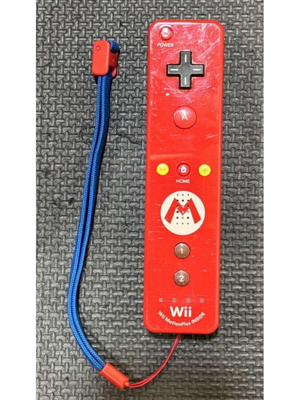 Official Wii Remote MARIO Red Nintendo Wi U OEM Controller | RVL-036 | Working